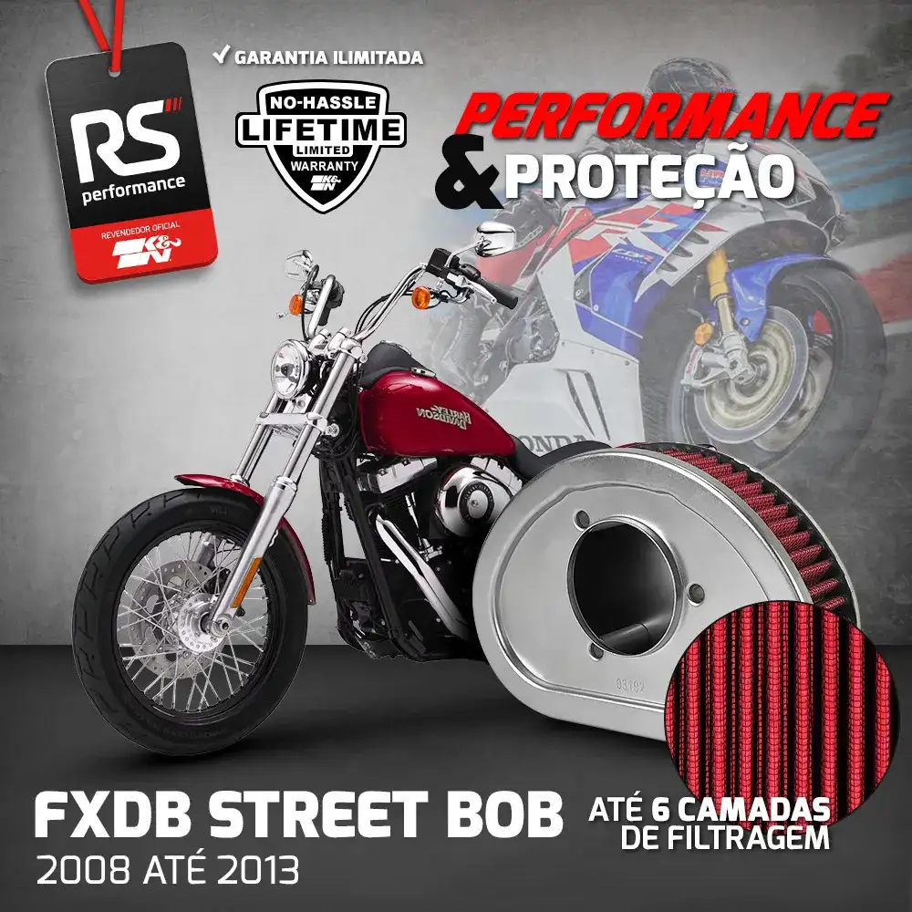 Filtro Esportivo Inbox Harley-davidson Super Glide 2008-2016
