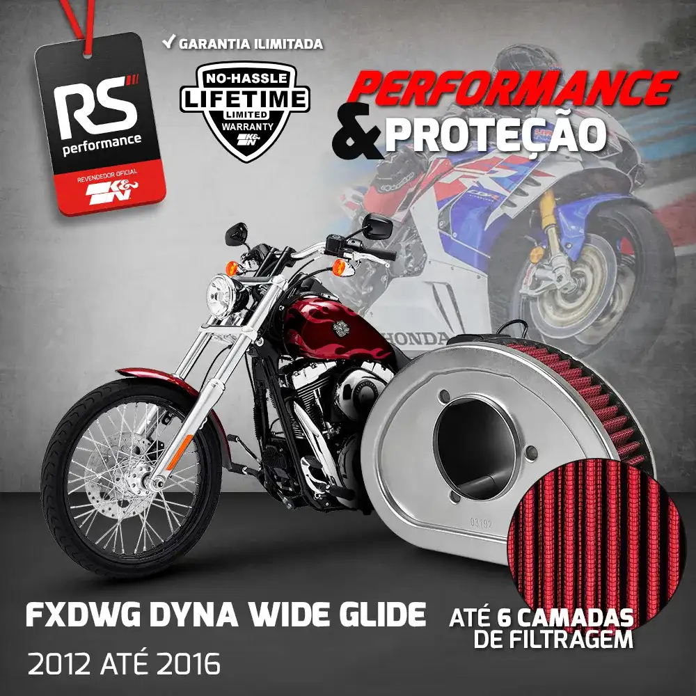 Filtro Esportivo Inbox Harley-davidson Super Glide 2008-2016