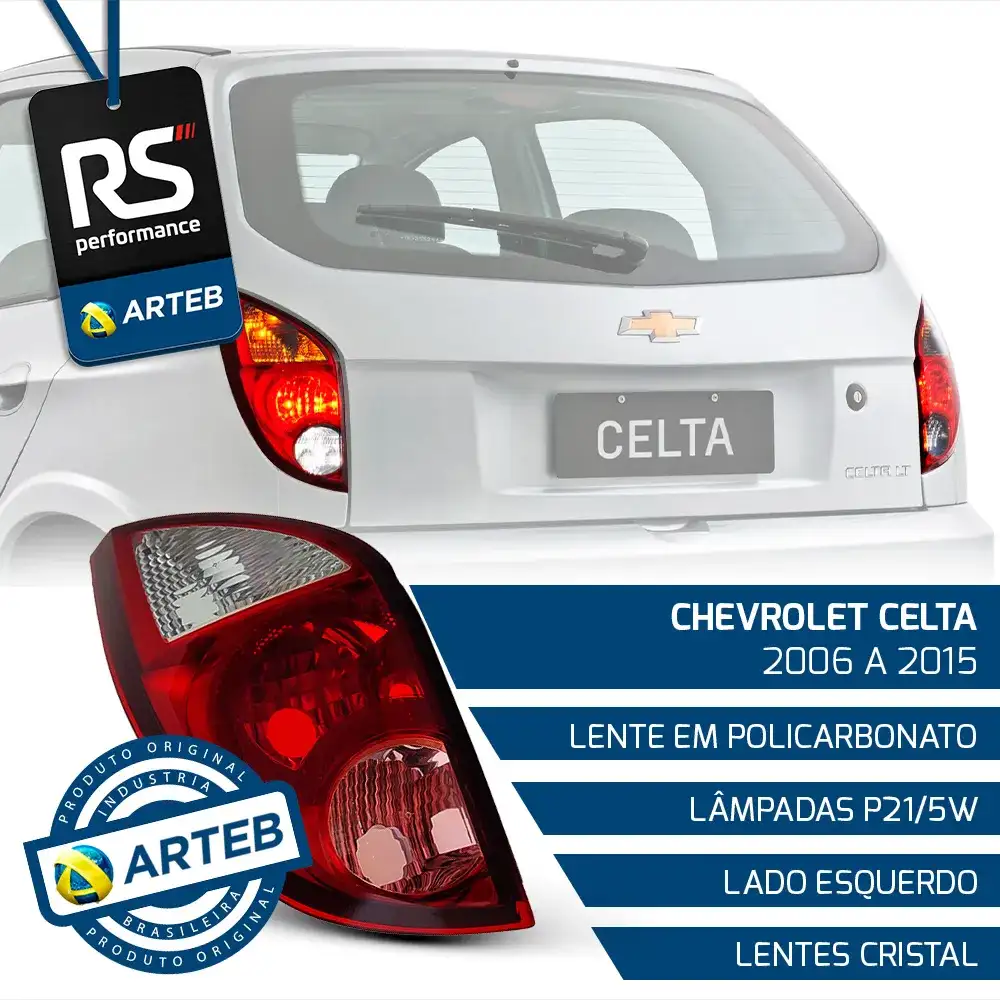 Lanterna Traseira Celta 2006/2015 Esquerdo Ou Direito