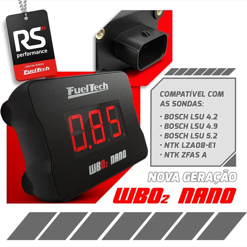 Wideband Nano + Chicote Para Motor Traseiro