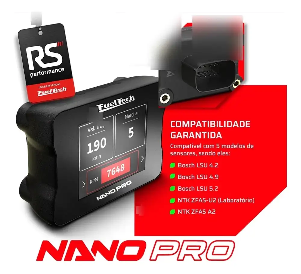 Wideband Nano Pro + Chicote Motor Traseiro 4.2