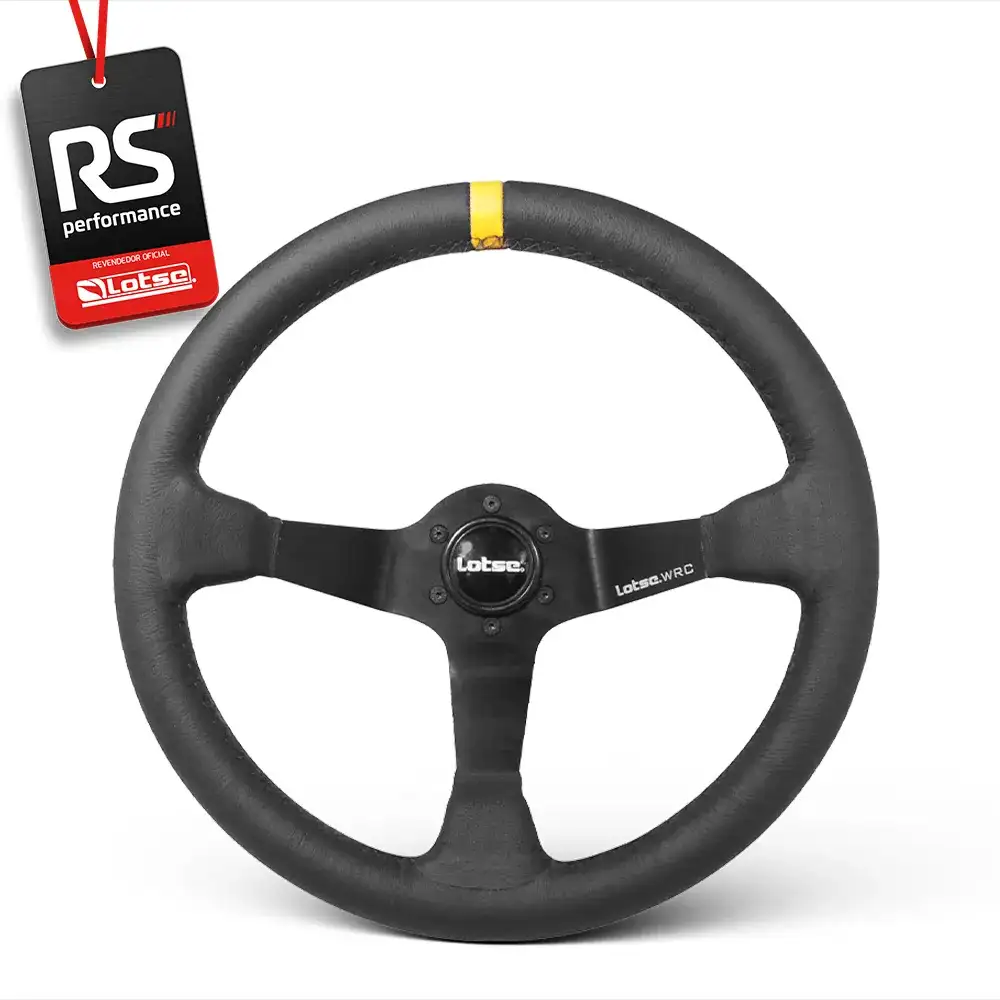 Volante Lotse Wrc Em Couro Com Tarja Em 3 Cores