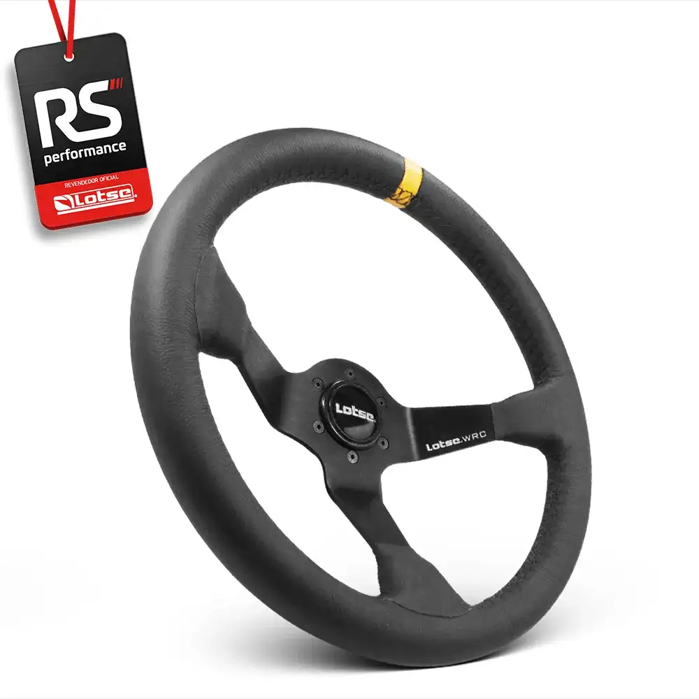 Volante Lotse Wrc Em Couro Com Tarja Em 3 Cores
