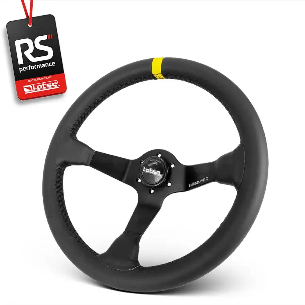 Volante Lotse Wrc Em Couro Com Tarja Em 3 Cores