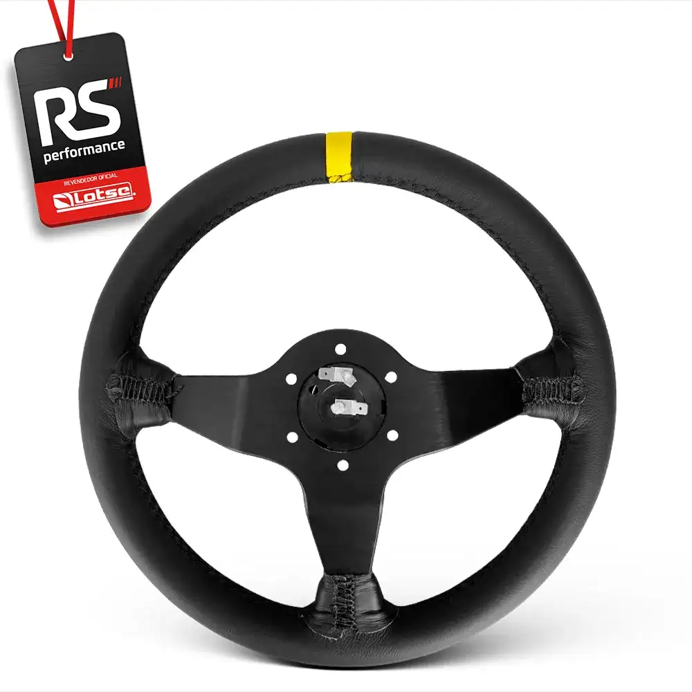 Volante Lotse Wrc Em Couro Com Tarja Em 3 Cores