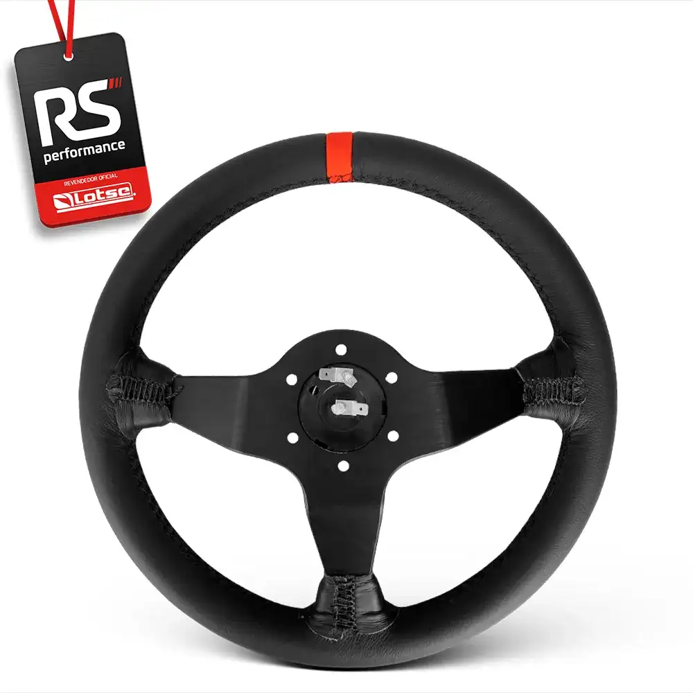 Volante Lotse Wrc Em Couro Com Tarja Em 3 Cores
