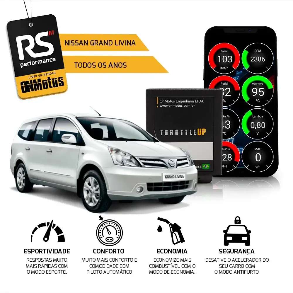 Chip De Pedal Piloto Automatico Throttle Up Nissan E Renault