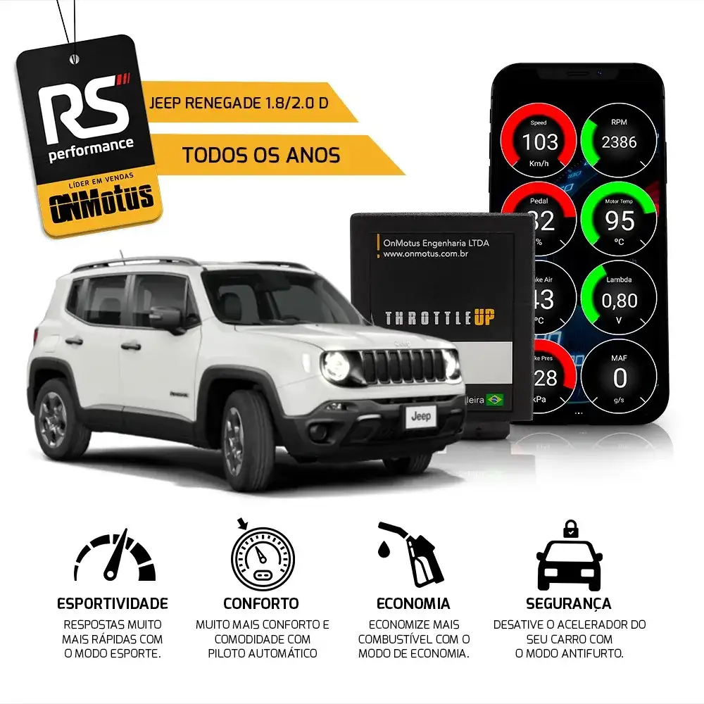 Chip De Pedal Piloto Automatico Throttle Up Jeep E Troller