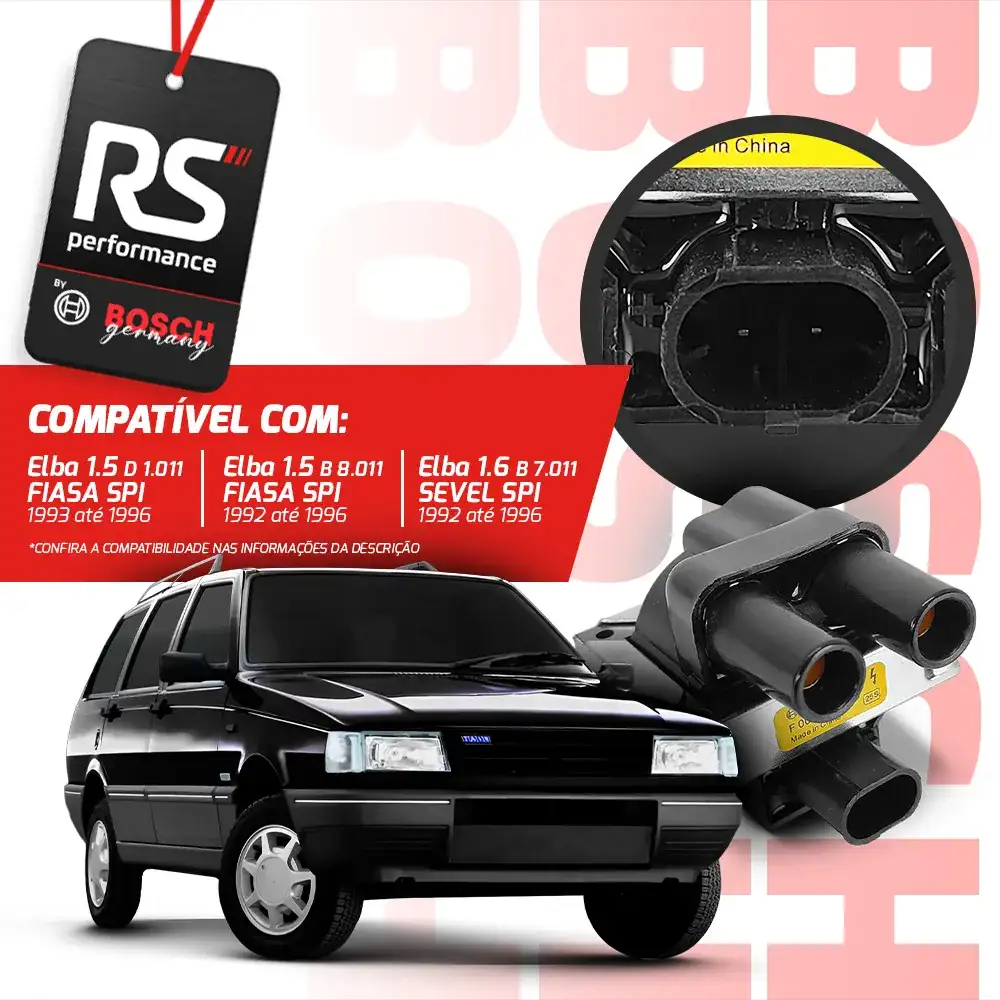 Bobina Plástica De Ignição Original F 000 Zs0 103 Linha Fiat