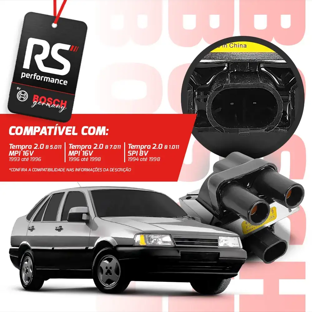 Bobina Plástica De Ignição Original F 000 Zs0 103 Linha Fiat