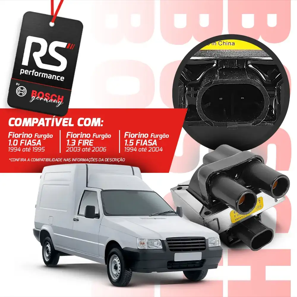 Bobina Plástica De Ignição Original F 000 Zs0 103 Linha Fiat