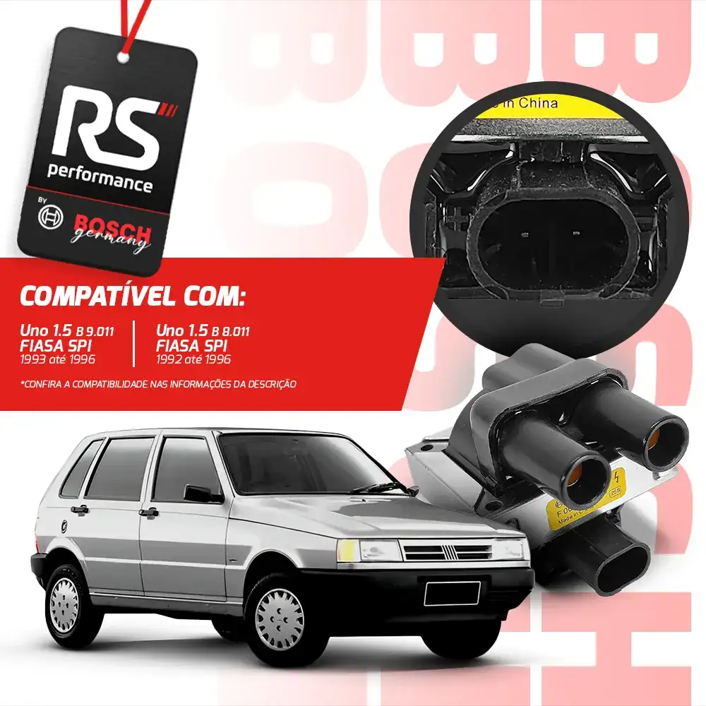 Bobina Plástica De Ignição Original F 000 Zs0 103 Linha Fiat