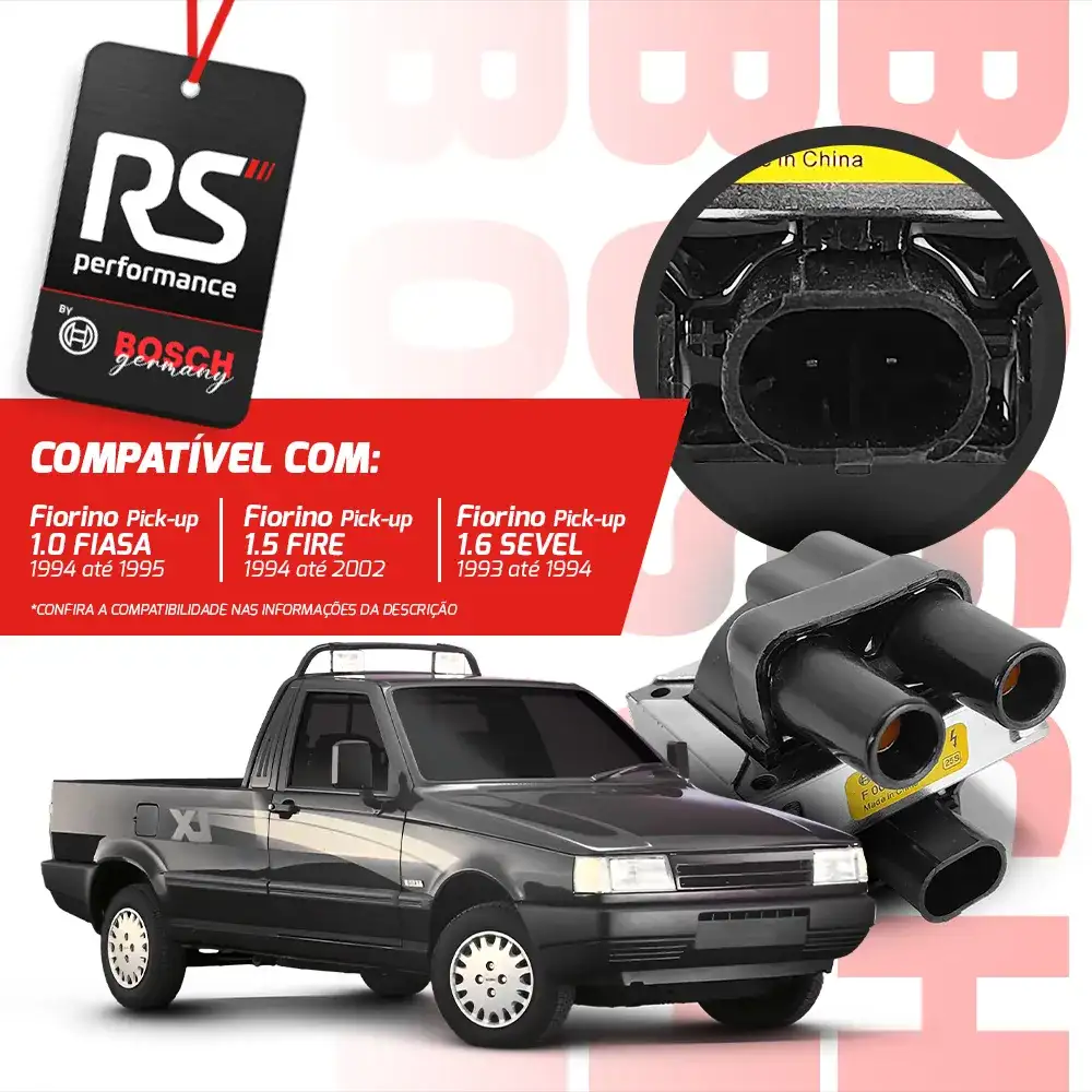Kit 2 Bobinas De Ignição Original F 000 Zs0 103 Linha Fiat