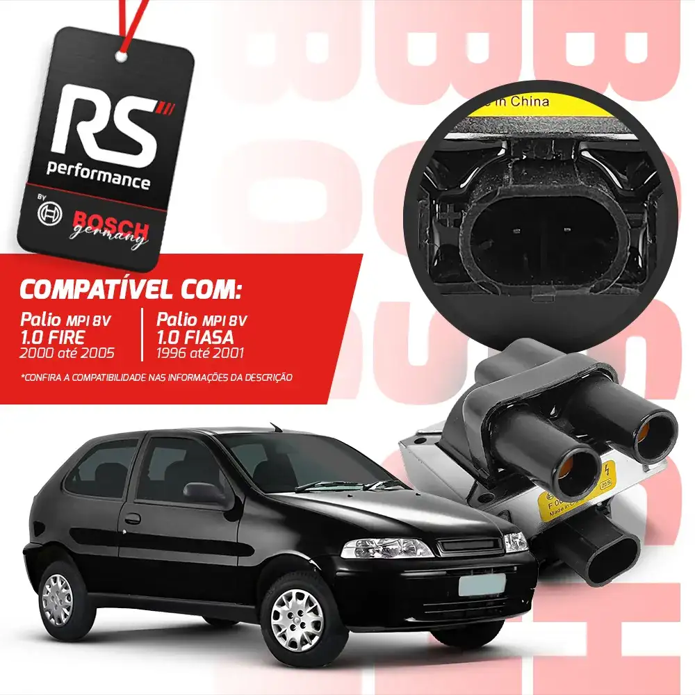 Kit 3 Bobinas De Ignição Original F 000 Zs0 103 Linha Fiat