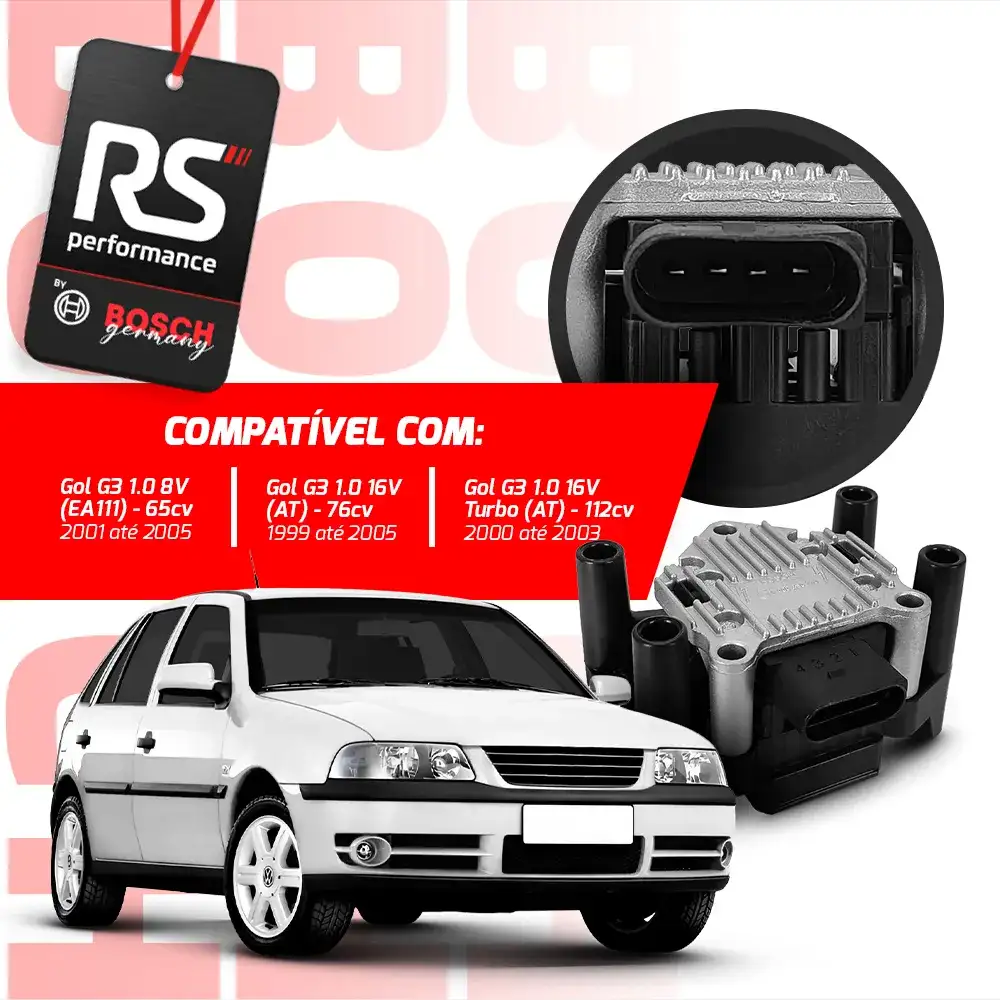 Bobina De Ignição F 000 Zs0 210 Original Vw E Audi Ea111