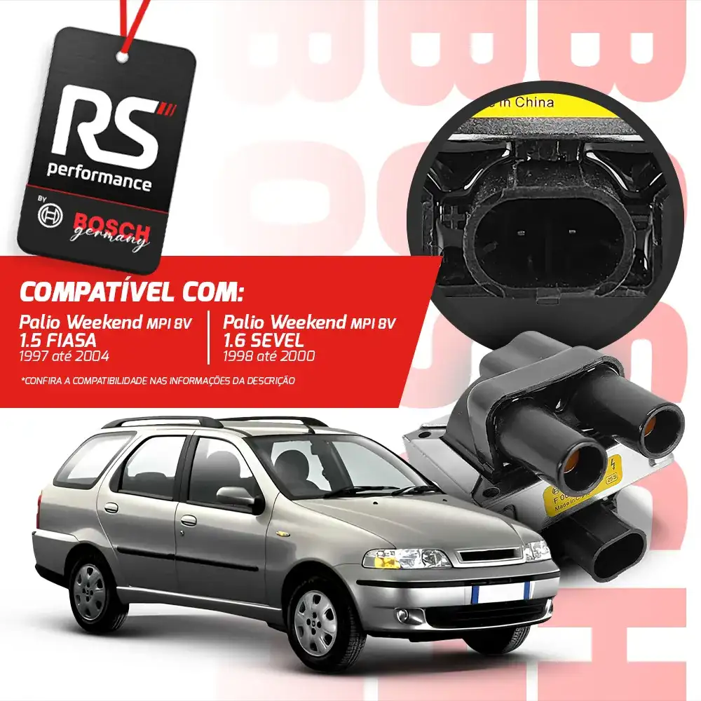 Kit 3 Bobinas De Ignição Original F 000 Zs0 103 Linha Fiat