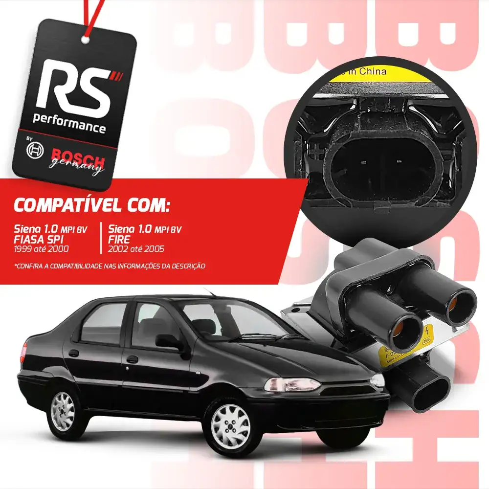 Kit 3 Bobinas De Ignição Original F 000 Zs0 103 Linha Fiat