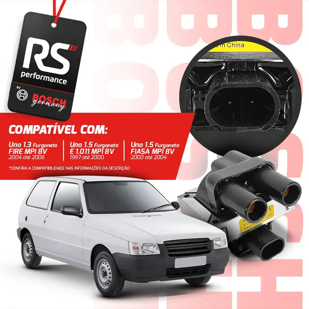 Kit 3 Bobinas De Ignição Original F 000 Zs0 103 Linha Fiat
