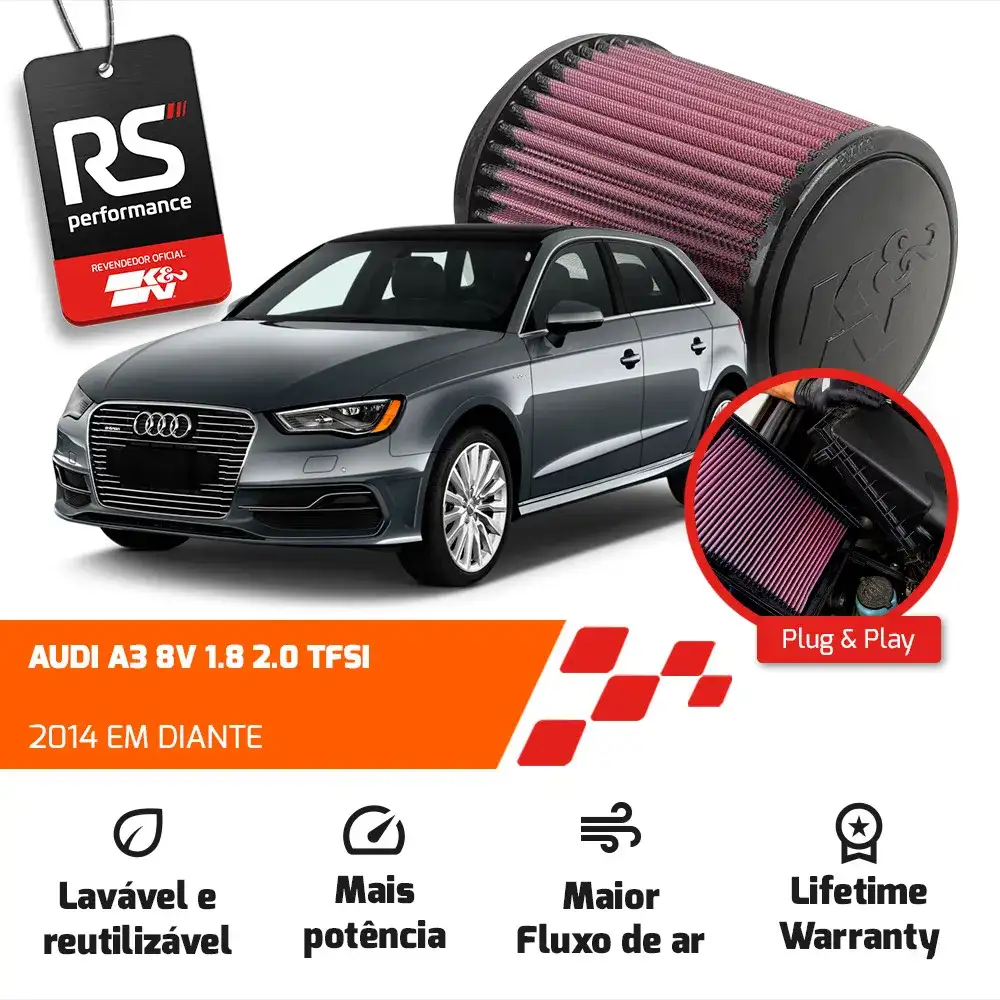 Filtro Esportivo Inbox Vw Audi 2.0 Tsi 200cv+ 2014 Em Diante