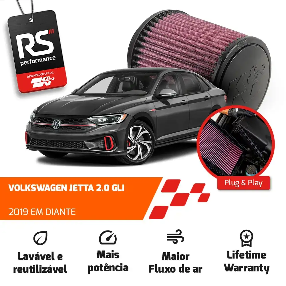 Filtro Esportivo Inbox Vw Audi 2.0 Tsi 200cv+ 2014 Em Diante
