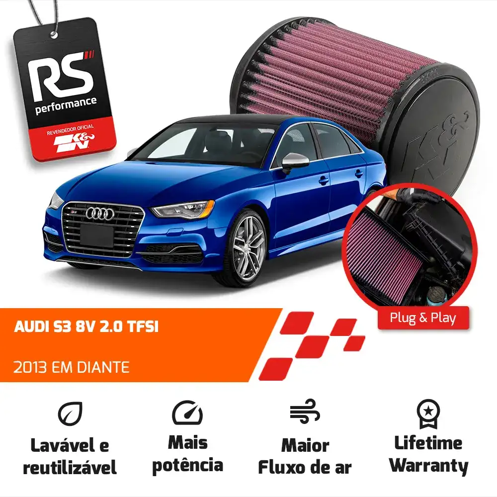 Filtro Esportivo Inbox Vw Audi 2.0 Tsi 200cv+ 2014 Em Diante