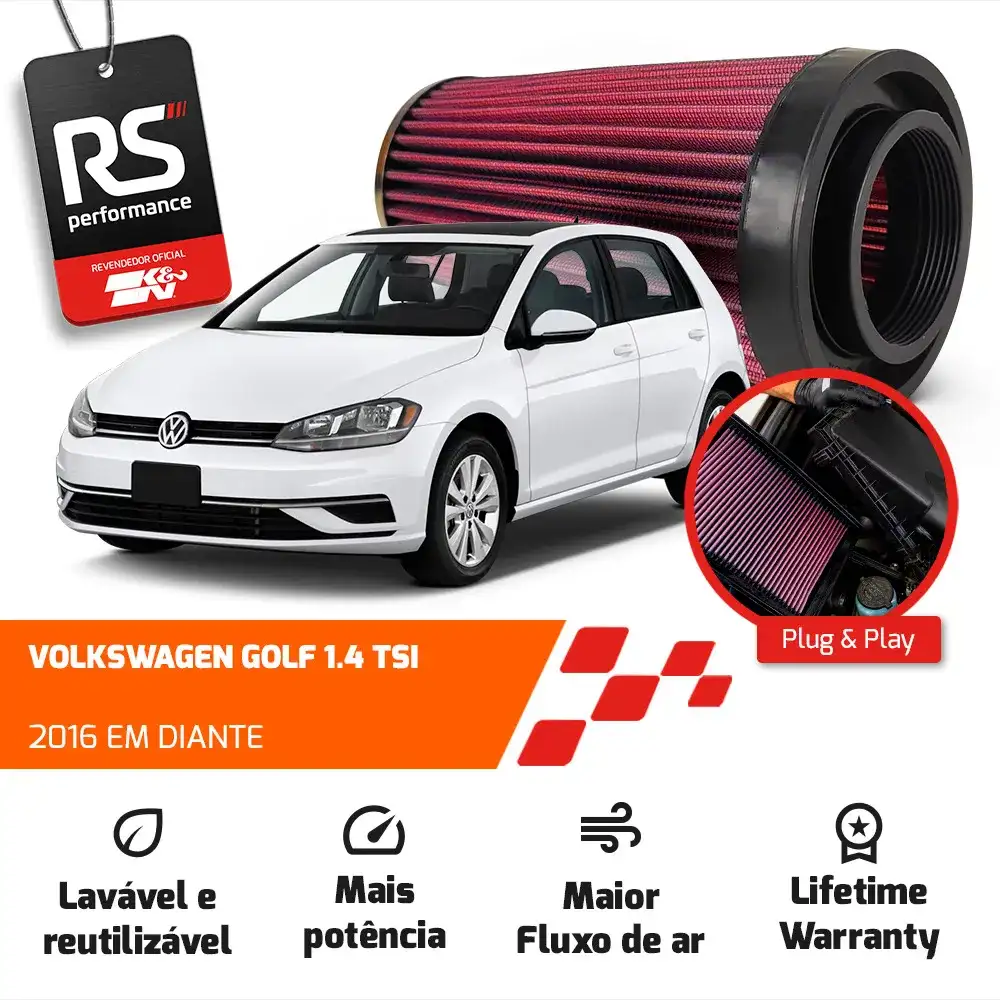 Filtro Esportivo Inbox Vw Audi 1.4 Tsi/tfsi 2014 Em Diante