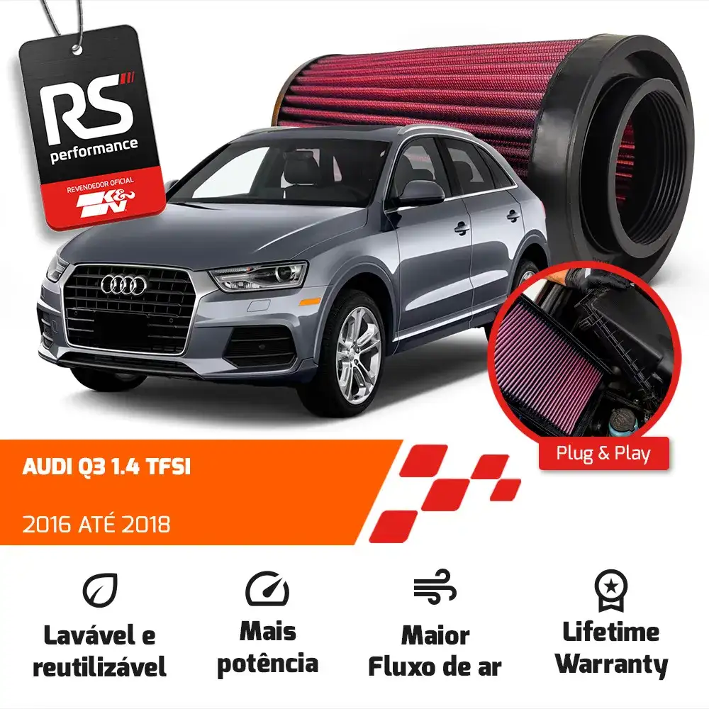 Filtro Esportivo Inbox Vw Audi 1.4 Tsi/tfsi 2014 Em Diante