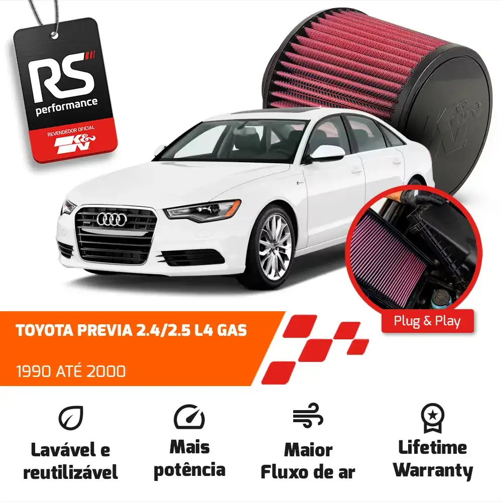 Kit Intake Filtro De Ar Esportivo Audi A4 / A5 / A6 2.0t