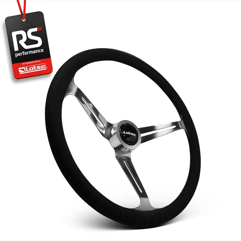 Volante Clássico Boxer Inox Em Couro - 3 Opções