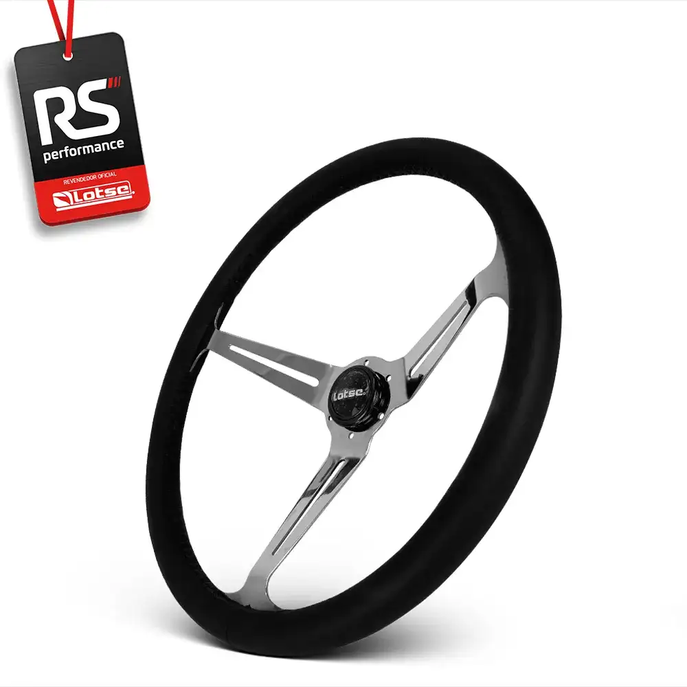 Volante Clássico Boxer Inox Em Couro - 3 Opções