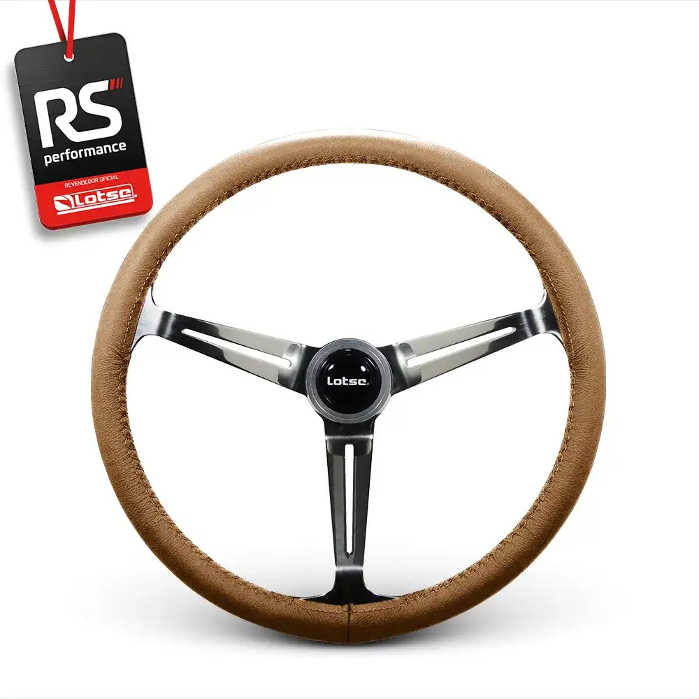 Volante Clássico Boxer Inox Em Couro - 3 Opções