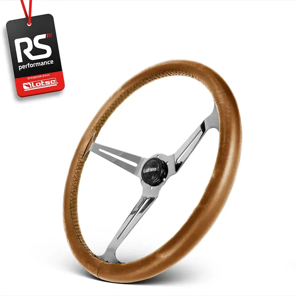 Volante Clássico Boxer Inox Em Couro - 3 Opções