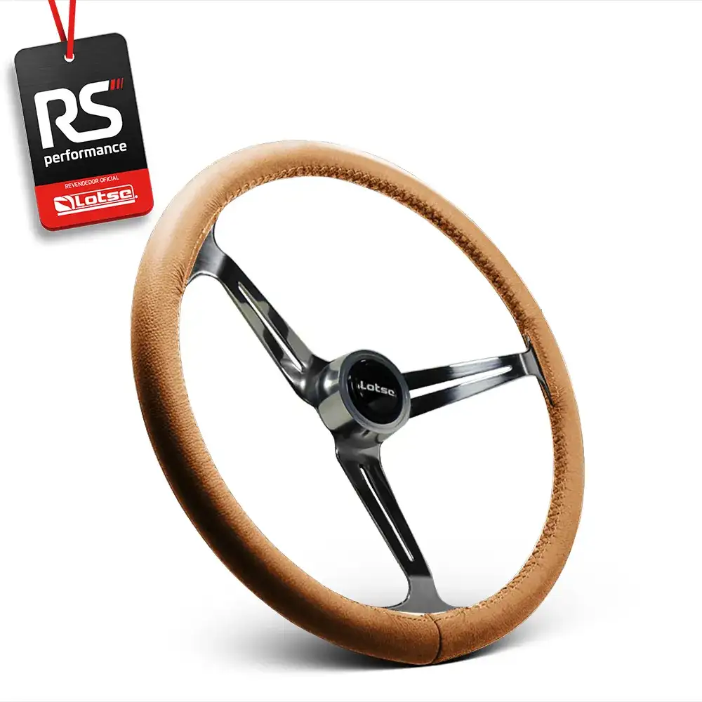 Volante Clássico Boxer Inox Em Couro - 3 Opções