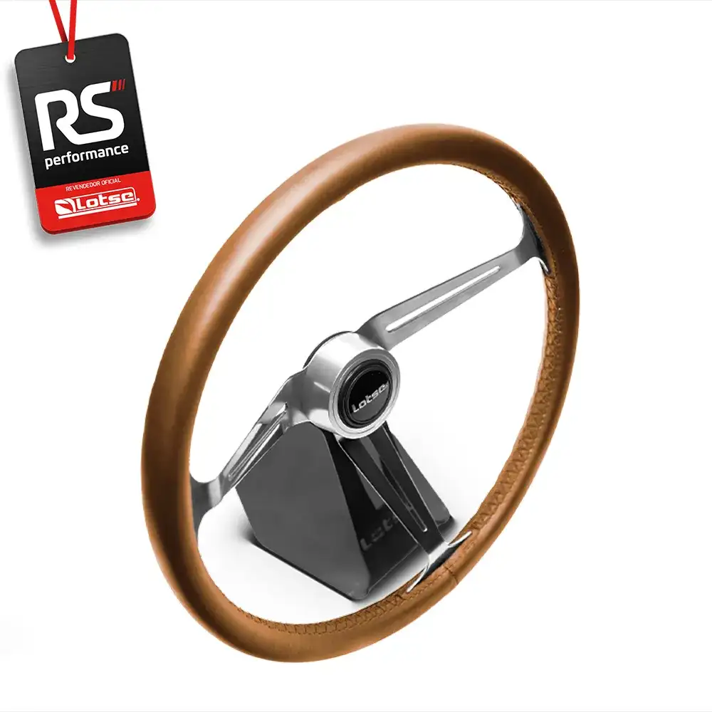 Volante Clássico Boxer Inox Em Couro - 3 Opções