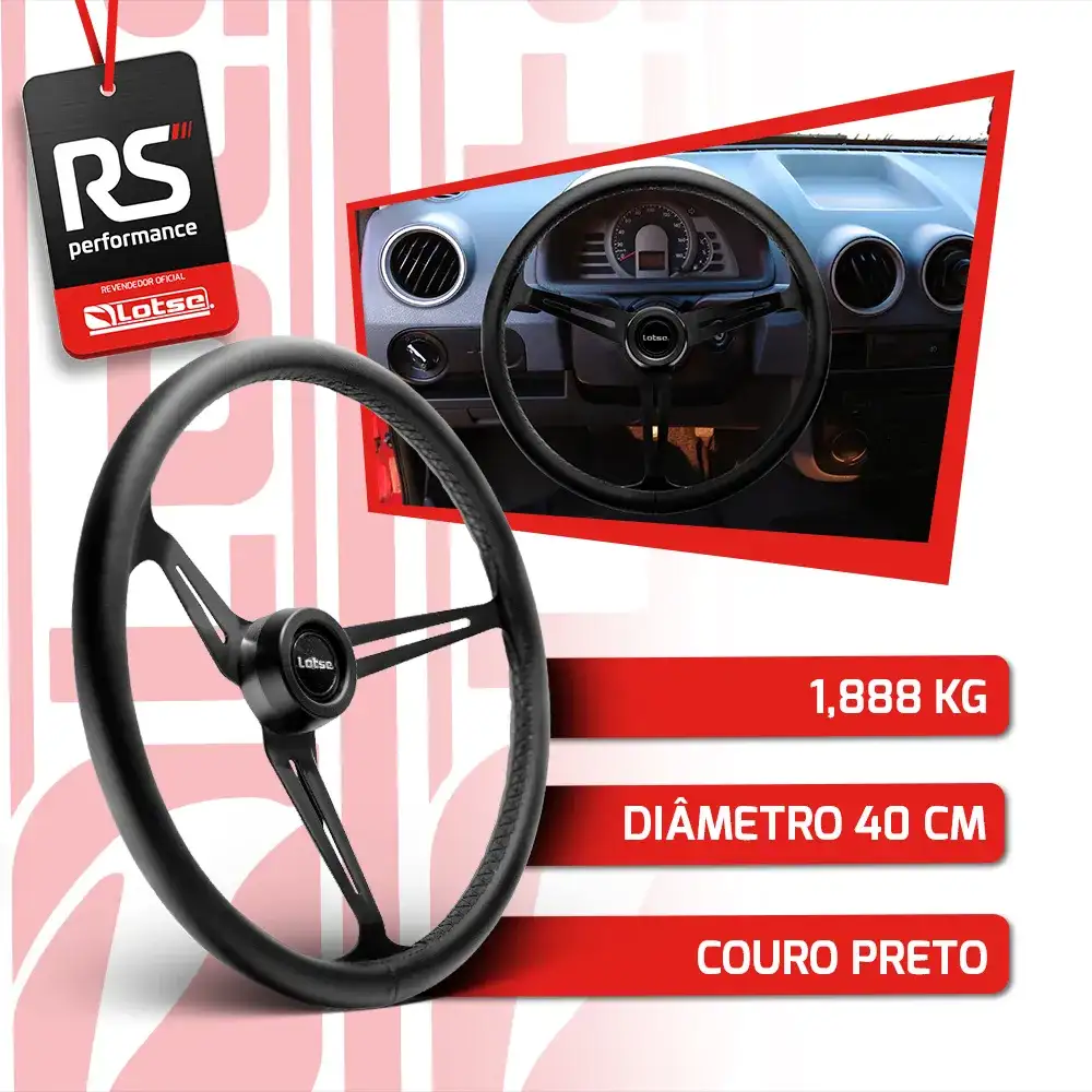 Volante Clássico Boxer Inox Em Couro - 3 Opções