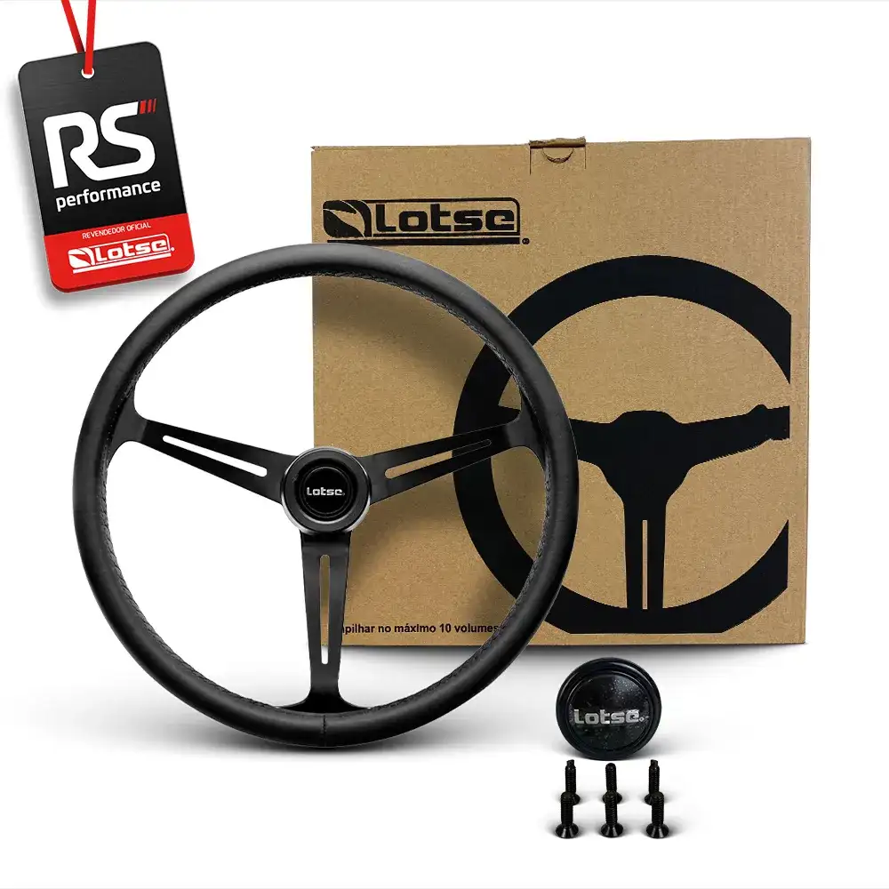 Volante Clássico Boxer Inox Em Couro - 3 Opções