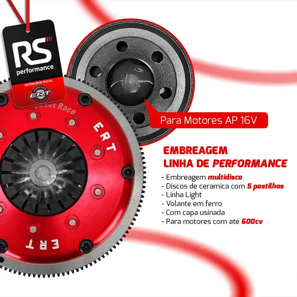 Embreagem Multidisco 5 Pastilhas Multilight 600cv