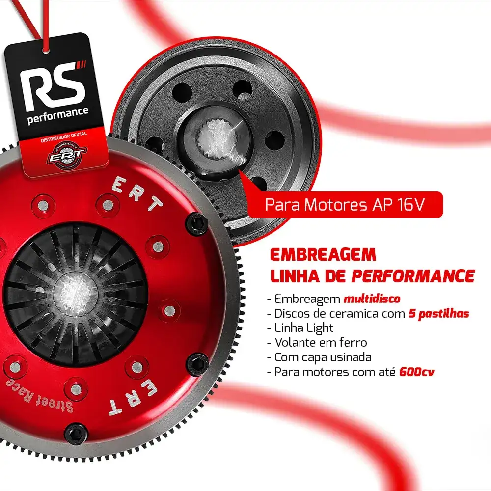 Embreagem Multidisco 5 Pastilhas Multilight 600cv