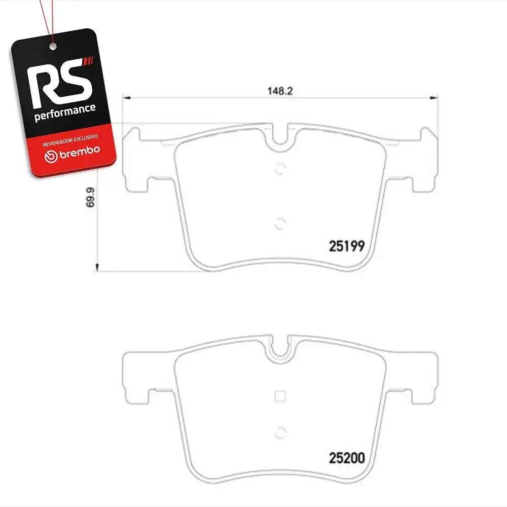 Pastilha De Freio Bmw X4 (f26) 2014 Até 2018