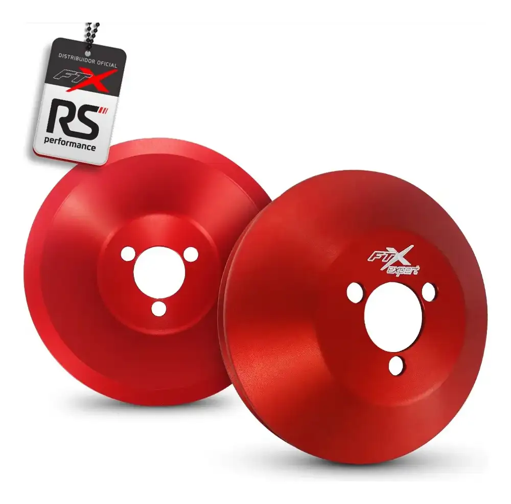 Kit Polia Para Motor Ap 8v Alumínio Billet S/ Roda Fonica