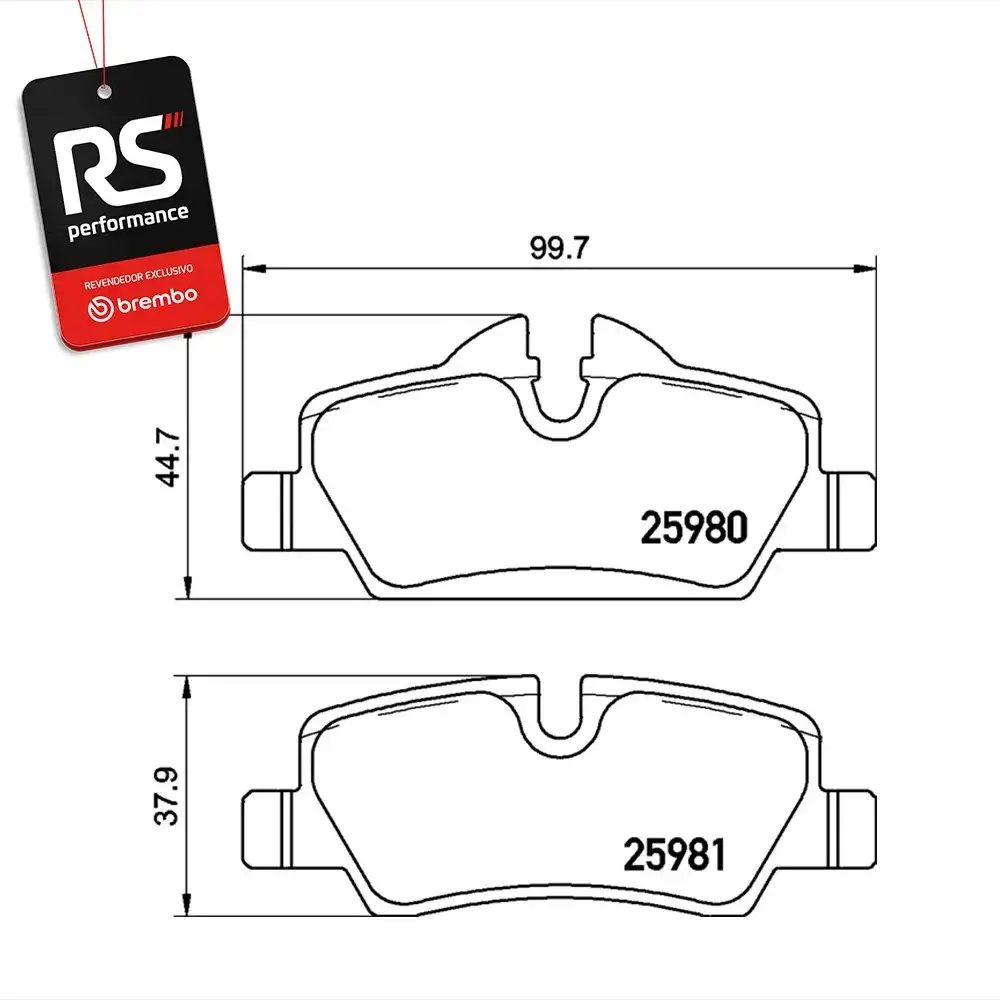 Pastilha De Freio Mini Geração F55/f56 2014 Em Diante