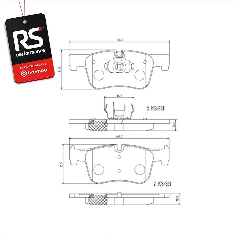 Pastilha De Freio Bmw Serie 1 Motor F20 Ano 2012 Até 2018