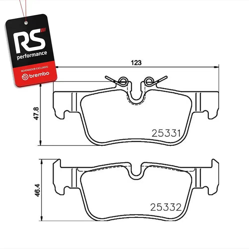 Pastilha De Freio Mini Countryman S Geração F60 16 Em Diante