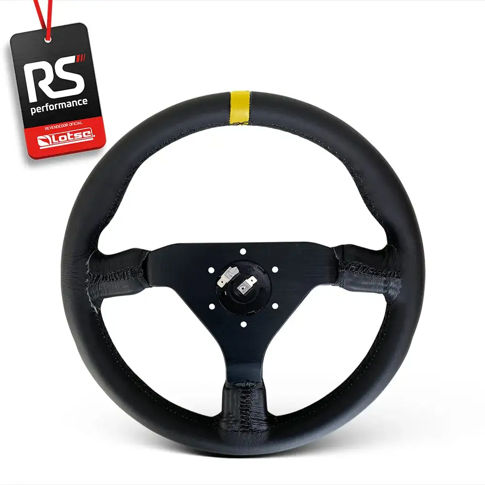 Volante Lotse Universal Gt330 Em Couro - 3 Cores