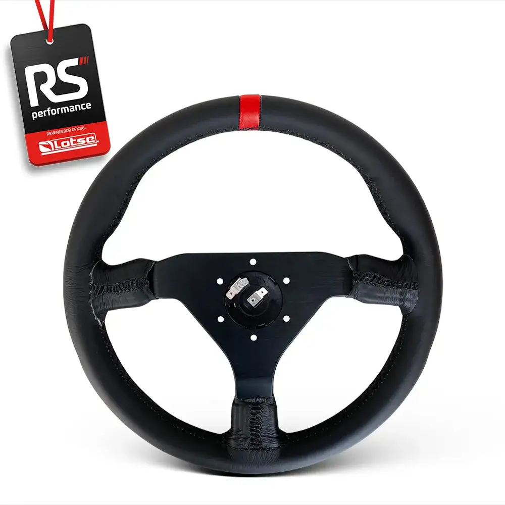 Volante Lotse Universal Gt330 Em Couro - 3 Cores