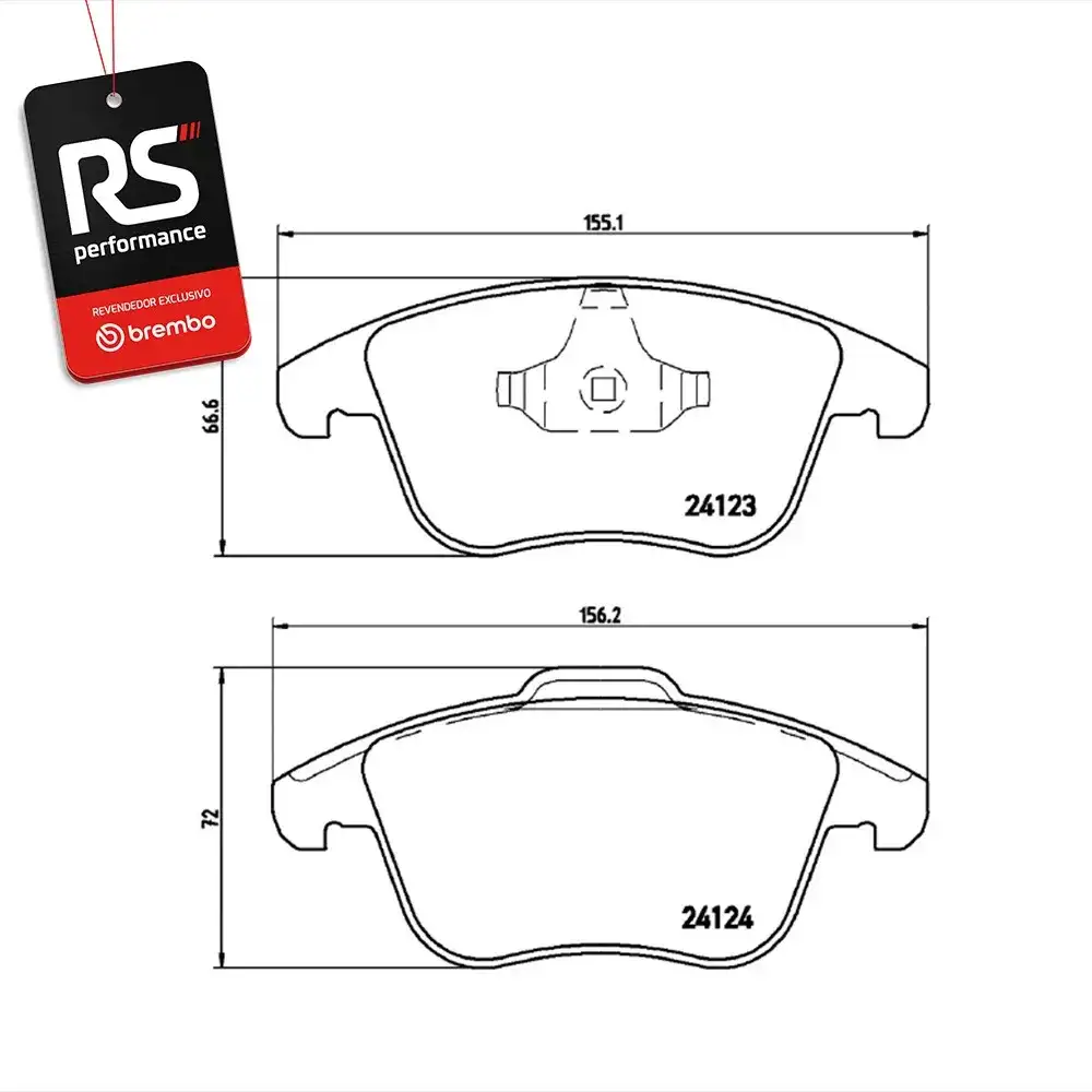 Pastilha De Freio Land Rover E Volvo 2007 Em Diante