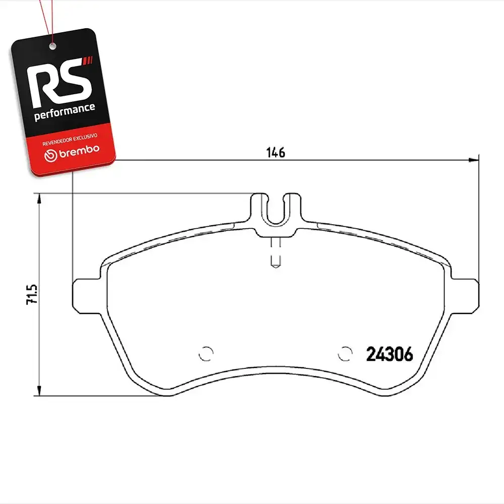 Pastilha De Freio Mercedes Benz Ger. W204 2007 Em Diante