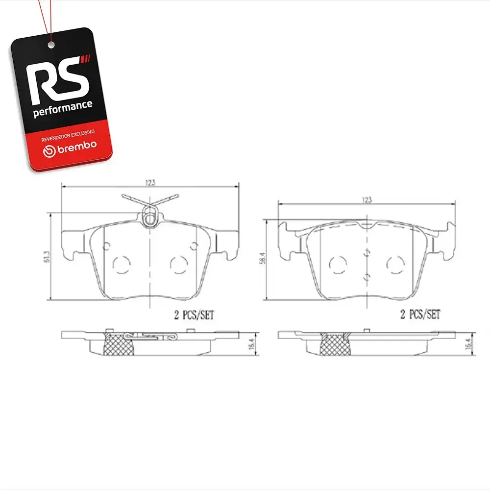 Pastilha De Freio Audi  Tt, Tts E S3 (2.0) 2014 Em Diante