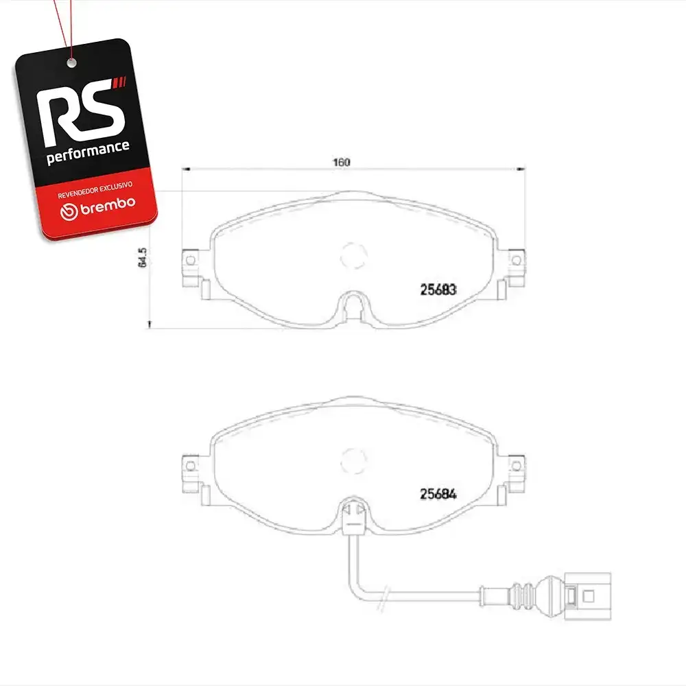 Pastilha De Freio Audi A3 1.4/1.8/2.0 /tt 2.0 2012 Em Diante