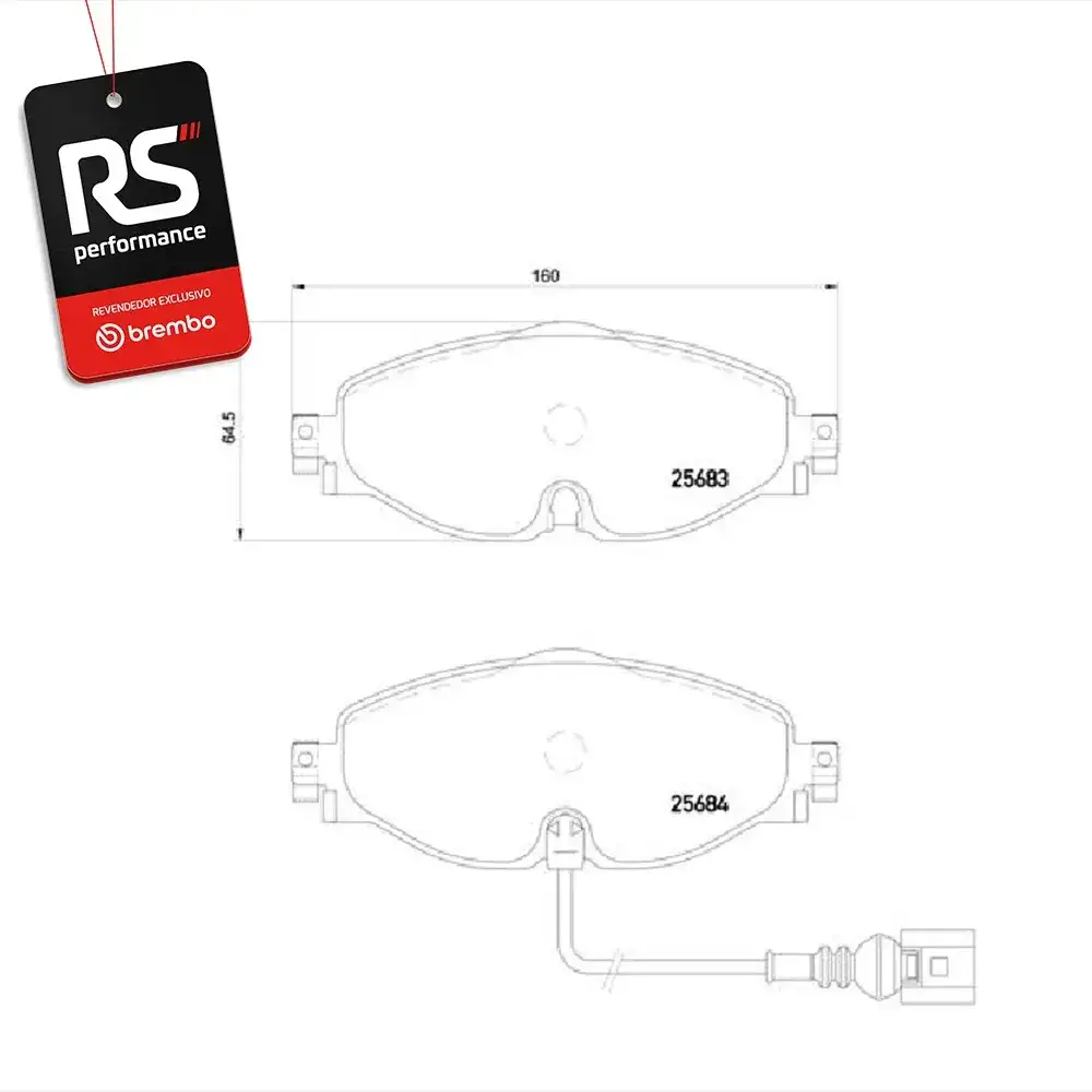 Pastilha De Freio Audi A3 1.4/1.8/2.0 /tt 2.0 2012 Em Diante